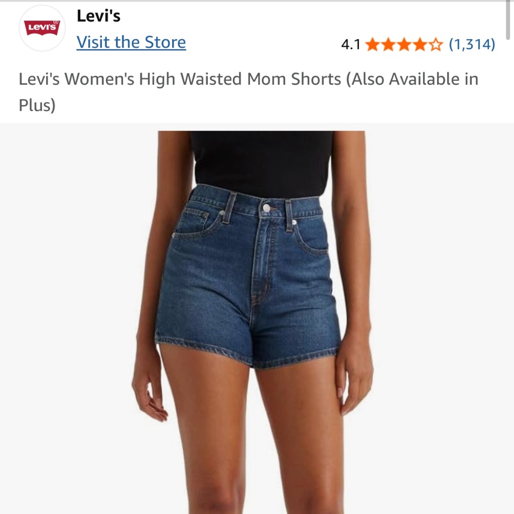 Levi’s High Waisted Mom Short- 24